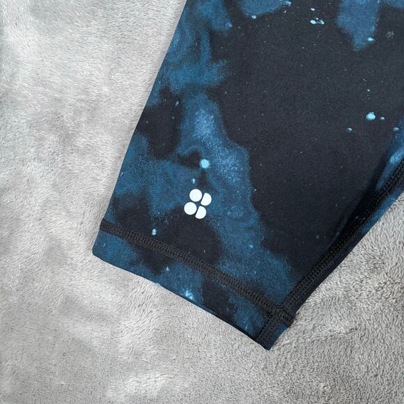Sweaty Betty Power 7/8 Leggings Blue Galaxy Print Size XL (US 12) - Picture 3 of 6
